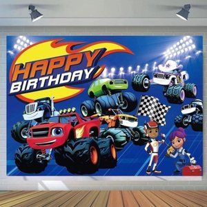 Blaze and the Monster Machines Backdrop (7x5)
